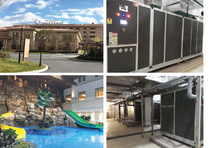Migliori pompe di calore della fonte d'aria per la produzione di acqua calda nelle camere da cinque star hotel